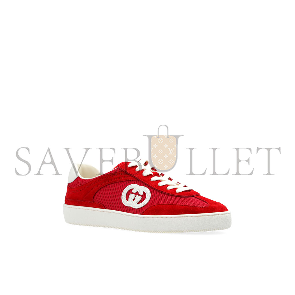 G*u*i red sneakers with logo 791742